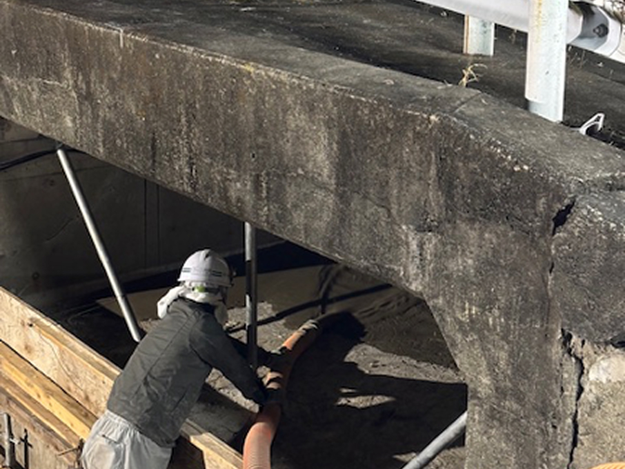 流動化処理土の施工例