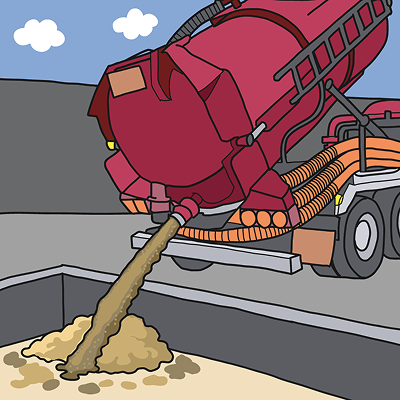 汚泥処理・汚泥受け入れ